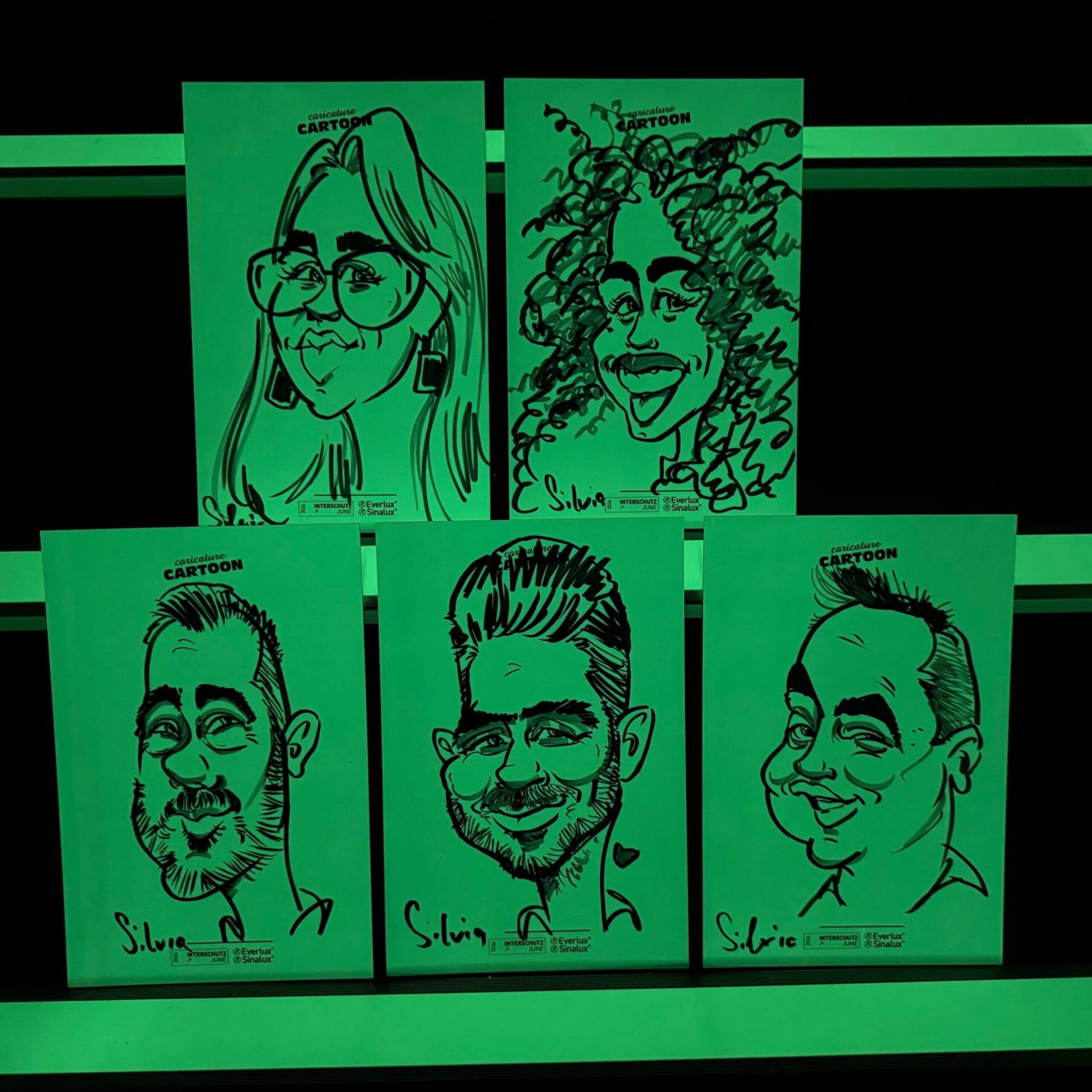 Caricatures by Silvia and Everlux
