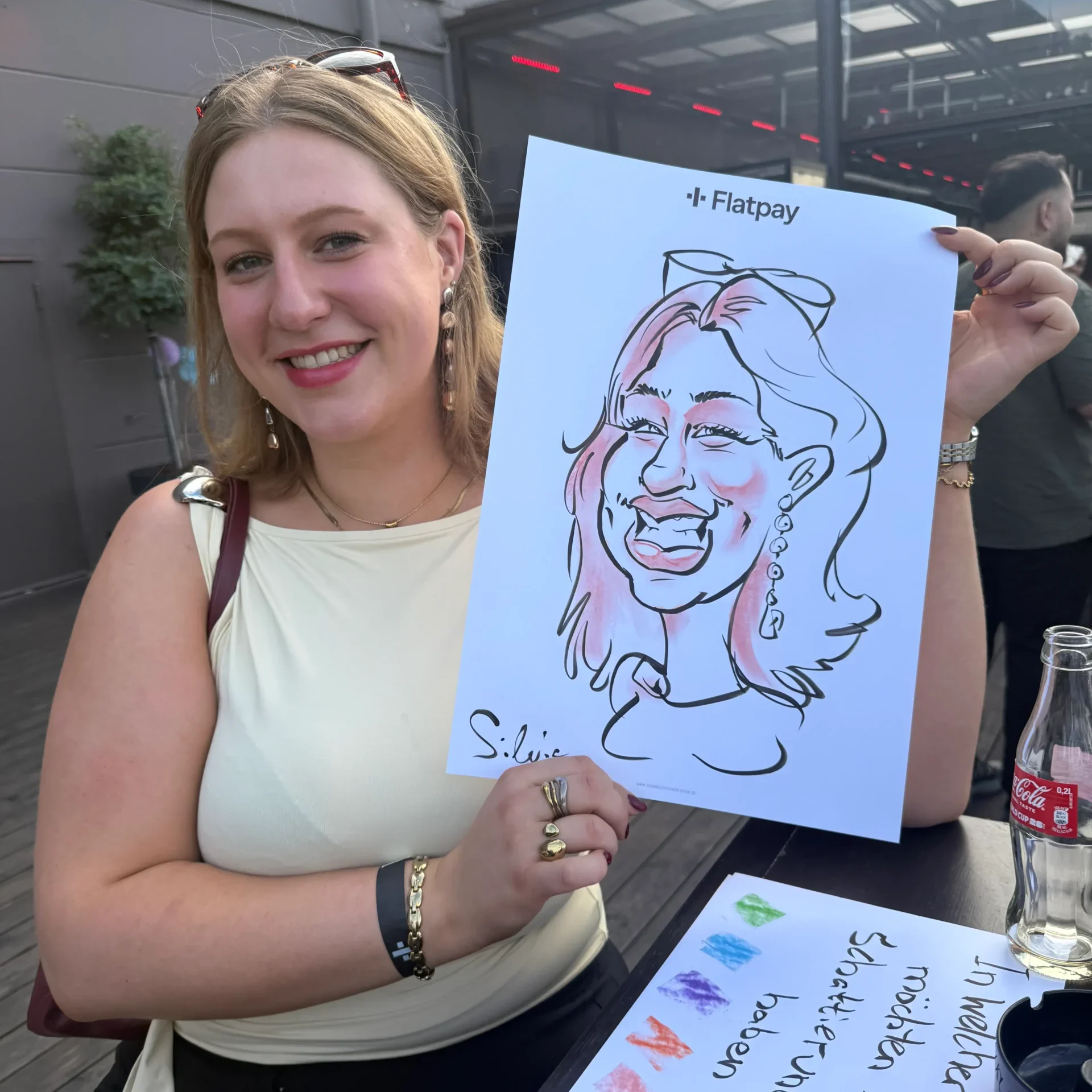 Schnellzeichner Silvia Firmenfeiern
