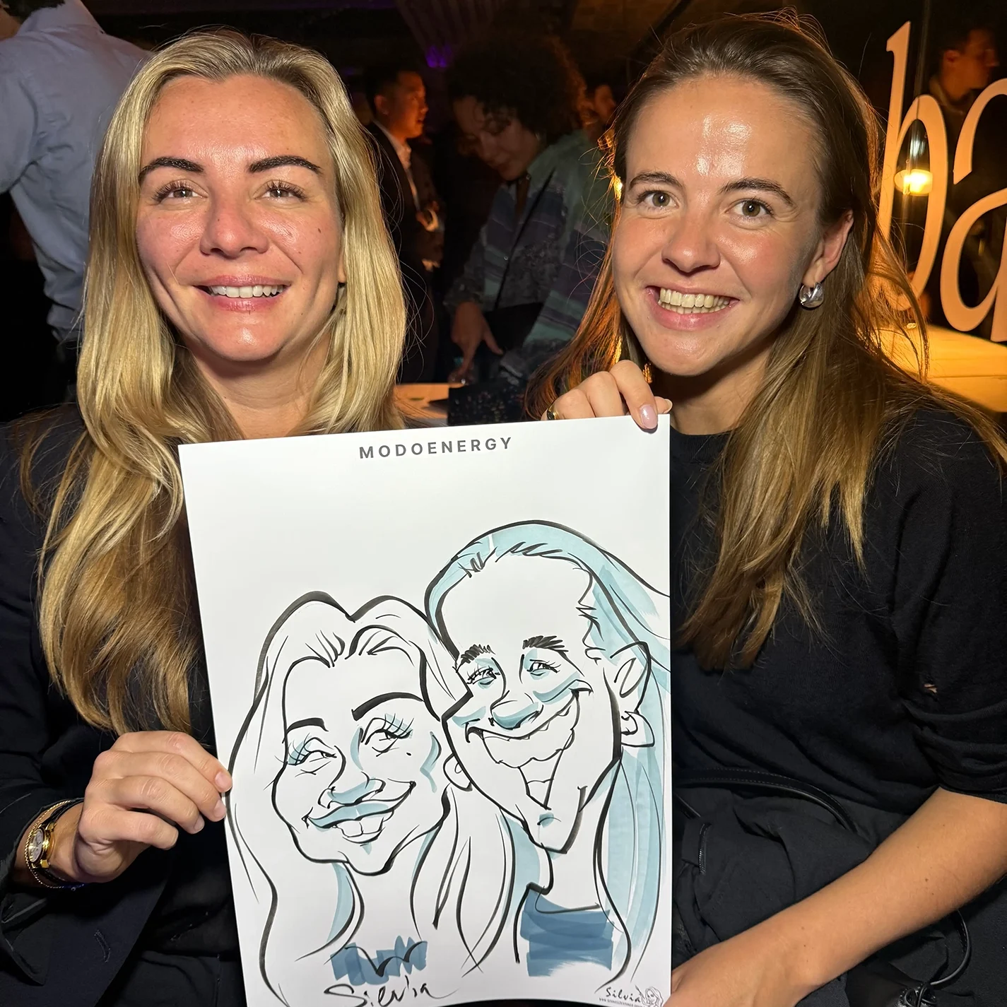 Schnellzeichner Silvia für Firmenevent